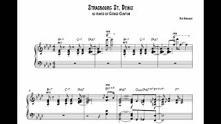 Strasbourg St Denis by Gerald Clayton piano head transcription [upl. by Nadiya484]