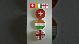 Switzerland🇨🇭 Georgia🇬🇪 Ivory Coast 🇨🇮 Republic Day drawing shorts drawing indian flag [upl. by Nhtanhoj458]