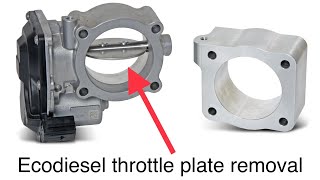 Ecodiesel throttle plate removal to prevent potential nostart condition on deleted trucks [upl. by Ahsemo934]