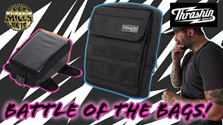 Thrashin Supply Magnetic Tank Bag VS Slim Handlebar Bag [upl. by Jeanne]