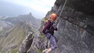 Cape Town Abseiling Table Mountain [upl. by Atolrac]