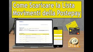 Come Scaricare la Lista Movimenti della Postepay [upl. by Crescint101]