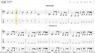 Seether  fine again Bass TAB [upl. by Abdul]