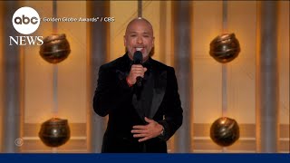 Golden Globe Awards host Jo Koy gets mixed reviews [upl. by Atirabrab]