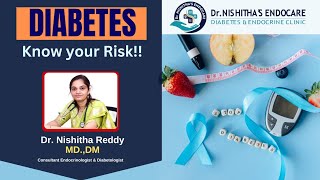 𝗗𝗜𝗔𝗕𝗘𝗧𝗘𝗦  𝗞𝗡𝗢𝗪 𝗬𝗢𝗨𝗥 𝗥𝗜𝗦𝗞  By Dr Nishitha Reddy diabeticawareness [upl. by Nellad748]