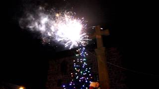 Fireworks at DaltoninFurness Christmas Lights switchon 27th November 2011 [upl. by Laenej]