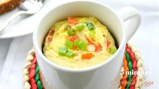 5 Minute Breakfast  Scrambled Eggs in a Mug [upl. by Keisling]