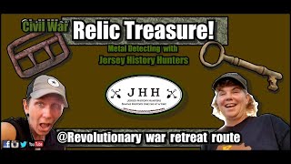 Insane Civil war Relic at Revolutionary War Site Metal Detecting [upl. by Tnelc]