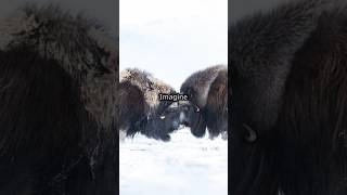 Musk Ox Strength Revealed Can it lift 900 Kgshortvideo facts animals foryourpage wildlife [upl. by Thanasi]