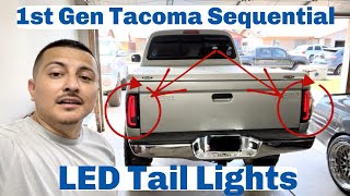 1ST GENERATION TOYOTA TACOMA SEQUENTIAL LED TAIL LIGHTS FROM OKSIWA [upl. by Priest407]