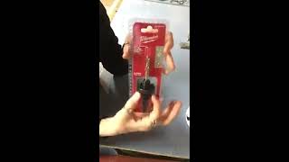 How to Use a Milwaukee 716quot Shank Quick Change Hole Saw Arbor [upl. by Hesky]