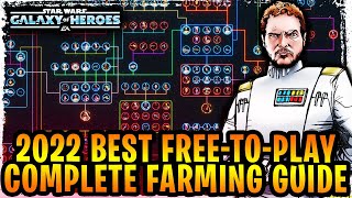 2022 STAR WARS GALAXY OF HEROES FARMING GUIDE  Unlock ALL Legendary Characters for Beginners  F2P [upl. by Niknar534]