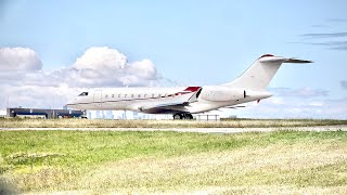 Bombardier private jets taking off at Melbourne Essendon fields Airport [upl. by Iralam417]