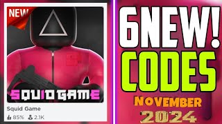 FUTURE CODES  NEW ROBLOX SQUID GAME CODES 2024 [upl. by Carmelo]