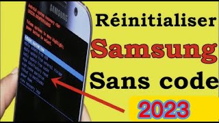 Comment réinitialiser SAMSUNG sans code 2023 [upl. by Owiat]