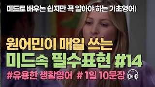 원어민이 매일 쓰는 필수 영어표현14ㅣ 미드로 배우는 짧고 쉬운 영어회화 ㅣ 미드영어회화 ㅣ 영어공부 ㅣ영어듣기 [upl. by Sevein]