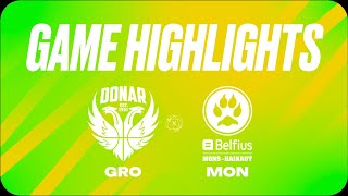 Donar Groningen vs Union MonsHainaut  Game Highlights [upl. by Enorahs]