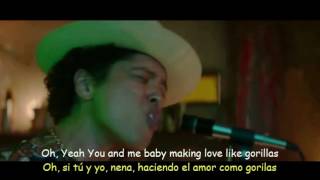 Bruno Mars  Gorilla Lyrics amp Sub Español Official Video [upl. by Sualocin]