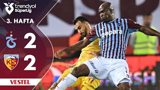 Vestel  Trabzonspor 22 Kayserispor  HighlightsÖzet  Trendyol Süper Lig  202425 [upl. by Laucsap]