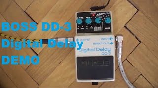 BOSS DD 3 Digital Delay Demo  Test By Hendar [upl. by Aiclef]