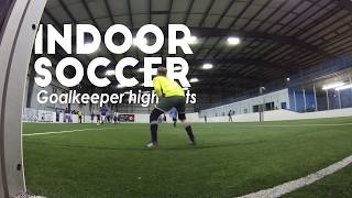 Indoor Soccer Goalkeeper Saves [upl. by Ahsiekyt]