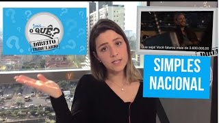 O que é Simples Nacional  JurídiO quê [upl. by Eatnod335]