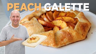 Peach Galette Recipe  So yummy and easy you got to try this [upl. by Esor701]