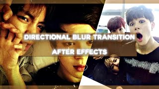 Directional Blur Transition  After Effects [upl. by Norri]