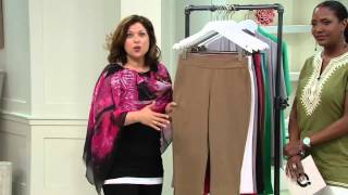 Women With Control Contour Waist PullOn Capri Pants on QVC [upl. by Asilav]