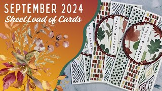 September 2024 SheetLoad of Cards [upl. by Garlanda]