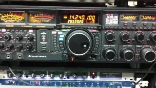 YAESU FTDX9000 JE1RXJ on 20m 5x9 VE3NGW HAM RADIO [upl. by Andreas]