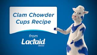 Tasty Presents Lactose Free Clam Chowder Cups  LACTAID® [upl. by Yahsram]