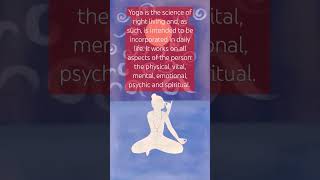 Yoga is the science of right living yoga yogiclife yogascience yogapractice yogaforall ytshort [upl. by Admana]