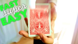 The Easiest Card Flourish Of All The Time and Super Fast [upl. by Froma]