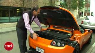 2010 Tesla Roadster Sport 060 in 37 seconds [upl. by Ahtelra]