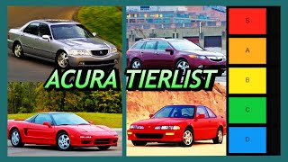 RANKING Every Acura Model EVER 19862024  TierList [upl. by Carmela244]