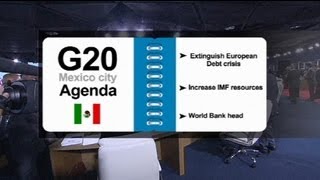 Crise da dívida soberana domina reunião do G20 [upl. by Bohlen]