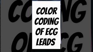 ECG LEADS COLOUR CODING RRB nursing officer exam most important topic  nursing  rrb  NORCETmbbs [upl. by Yelkreb812]