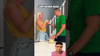 Lampu masukin kulkas galaxylight couple bulb prank galaxylights diy couplegoals funny [upl. by Ydnik]