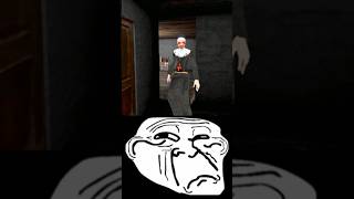 Evilnun cradle room escape ☠️  troll face edit 😈  granny evil shorts trolface [upl. by Mukund397]