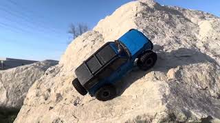 Trx4m bronco side hill rock crawl [upl. by Renner]