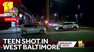 Police Teen shot in Baltimore Friday night [upl. by Burkle]