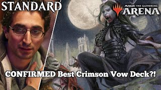 CONFIRMED Best Crimson Vow Deck  Standard Bo3  1 Mythic Rank Gameplay  MTG Arena  V [upl. by Htebazila]