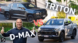 Should I Buy A 2024 Mitsubishi Triton GSR Or An Isuzu DMax XTerrain  Drivecomau [upl. by Aelyak]