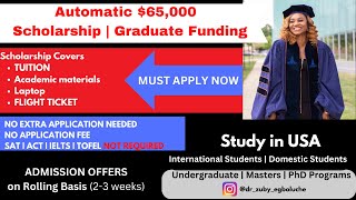 Fully Funded Scholarship Graduate Assistantship  International StudentsUndergraduateMastersPhD [upl. by Bettye]