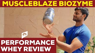 MUSCLEBLAZE BIOZYME PERFORMANCE WHEY PROTEIN DETAILED REVIEW  LAB TEST REPORT [upl. by Affay]