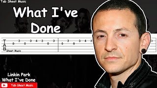 Linkin Park  What Ive Done Guitar Tutorial [upl. by Kaye]