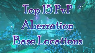 Top 15 Aberration Twilight Zone PvP Base Locations ARK Survival Evolved [upl. by Amri474]