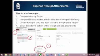 Expense Reports 5 Uploading Attachments to your OpenAir Expense Report [upl. by Wessling443]