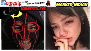 Funny Omegle👻Bhoot Eye prank😲😱😨🇮🇳 Indian guy on omegle [upl. by Eelorac]